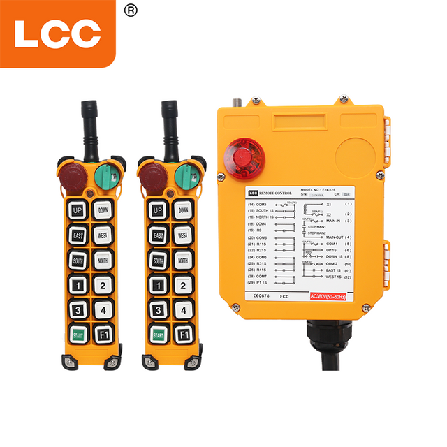 F24-12S 12 Channels Industrial Electric Radio Traveling Remote Control System