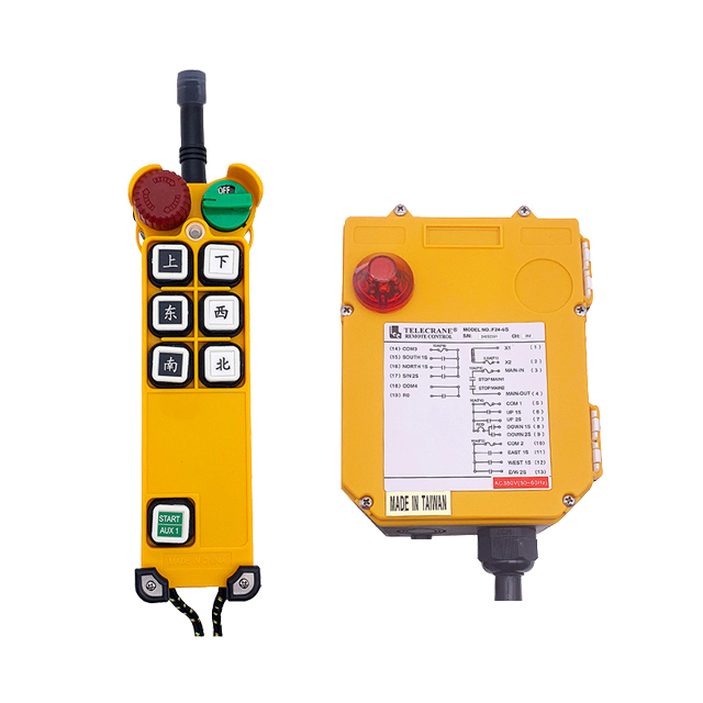 F24-6D Overhead Crane Wireless Radio Remote Control Transmitter Receiver