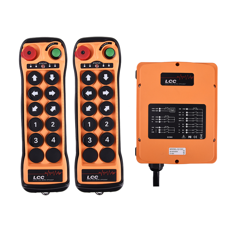 Q1000 433MHZ Overhead Crane Transmitter And Receiver Remote Control for