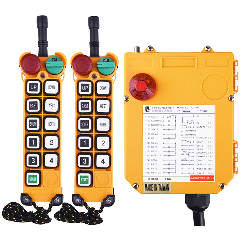 F24-10S Industrial 10 Button Digital Wireless Crane Remote Control Switch