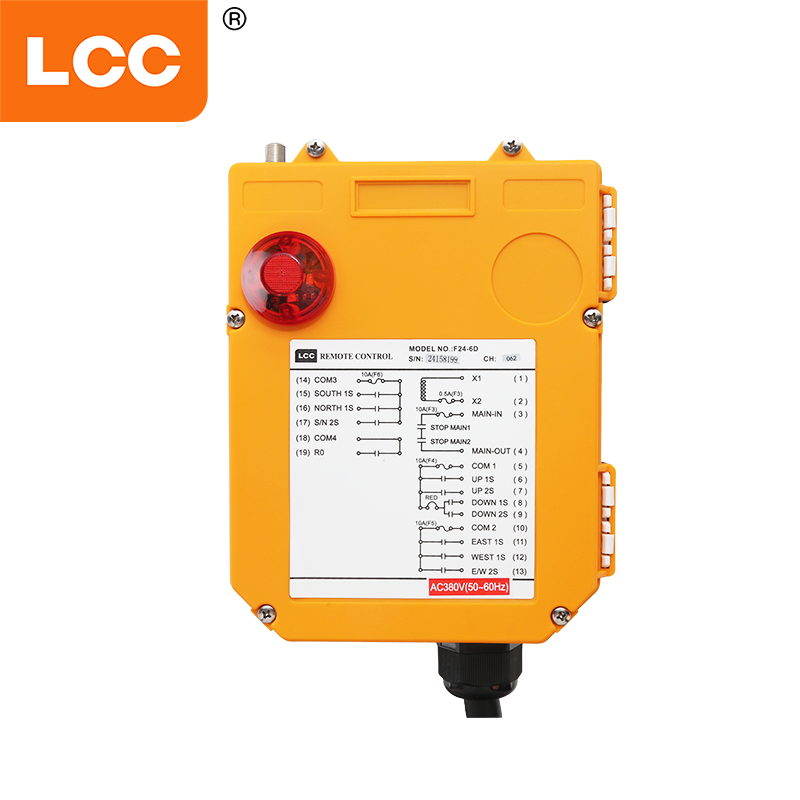 F24-6D Overhead Crane Wireless Radio Remote Control Transmitter Receiver