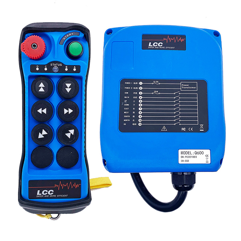 Q600 6 Buttons Industrial Radio Remote Control for Crane Winch Hoist
