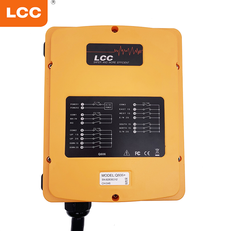 Q606 6 Channel Radio Hetronic Industrial Remote Control for Truck Cranes