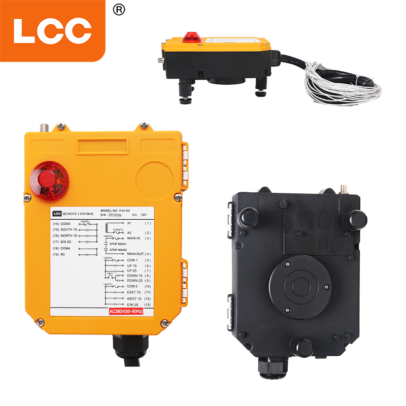 F24-6D Overhead Crane Wireless Radio Remote Control Transmitter Receiver