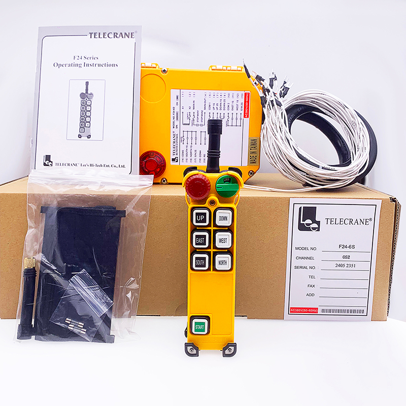 F24-6D Telecrane 315mhz Wireless Radio Remote Control Switch for Crane