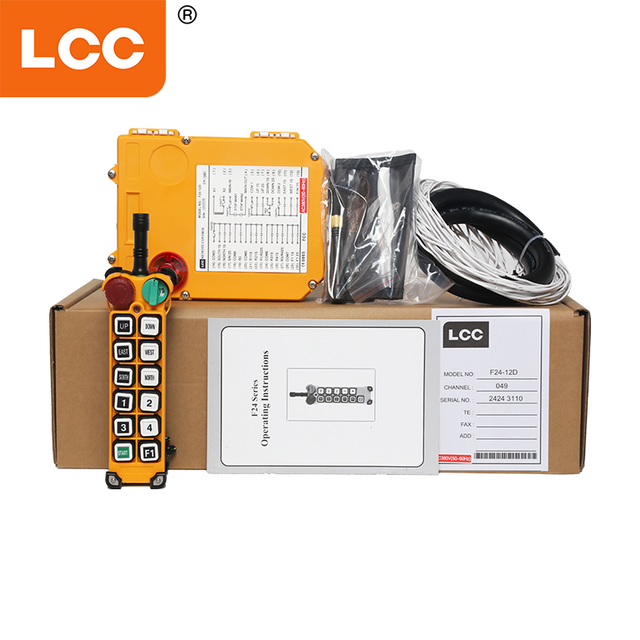 F24-12D 12V 24V Winch Wireless Industrial Crane Radio Remote Control
