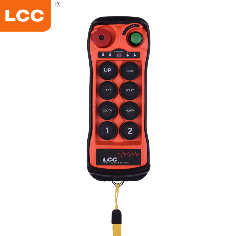 Q800 380v 220v 36v 24v UHF 8 Button RF Remote Controller for Winching Forestry