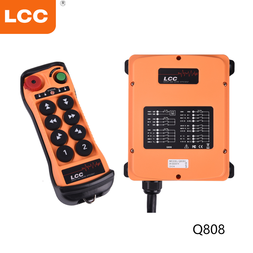 Q808 Claw Crane Machine Wireless Transmitter Industrial Remote Control for Gantry Crane 