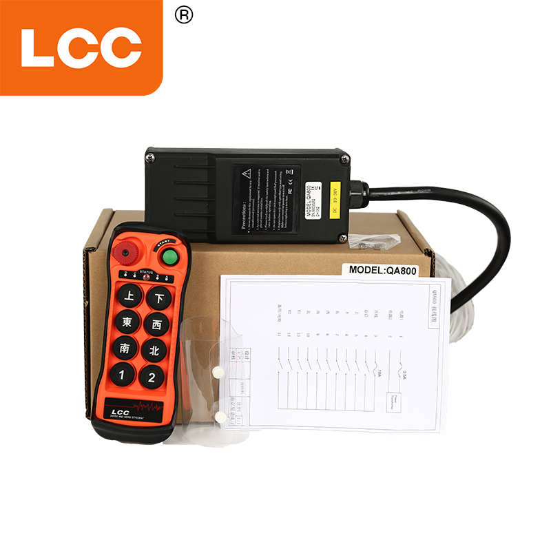 Manufacturer LCC QA800 8 Button Industrial Truck Crane Wireless Radio Switch Controller Radio Controls for Lifting