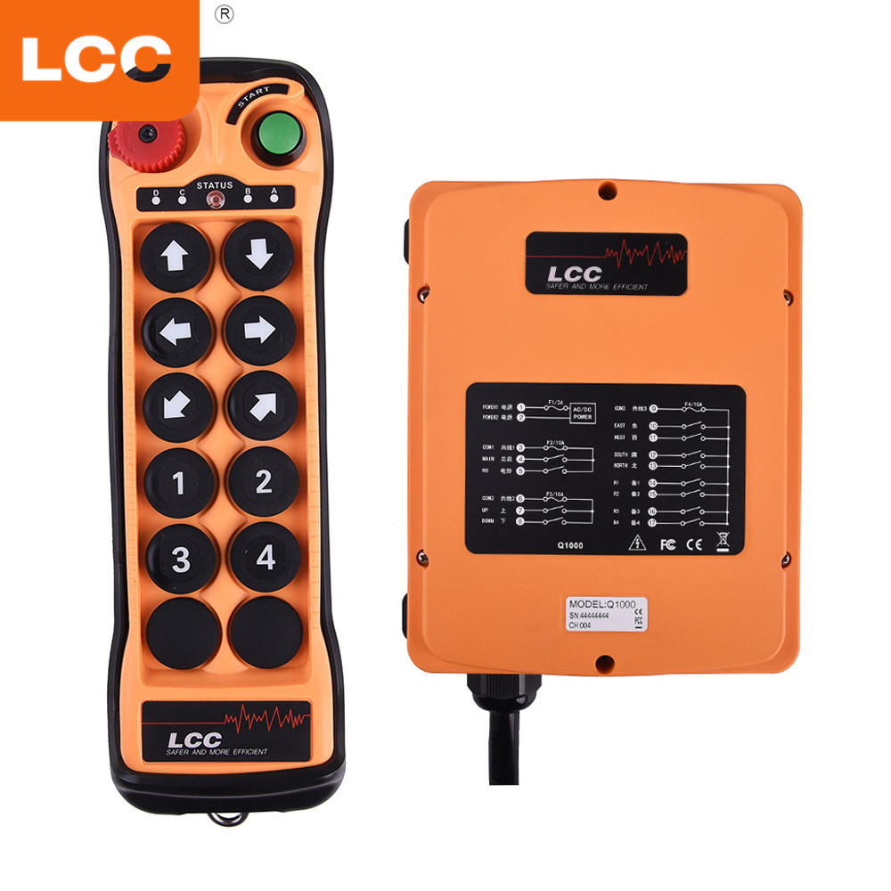 Q1000 Universal Crane uting industrial Wireless Radio Remote Control 