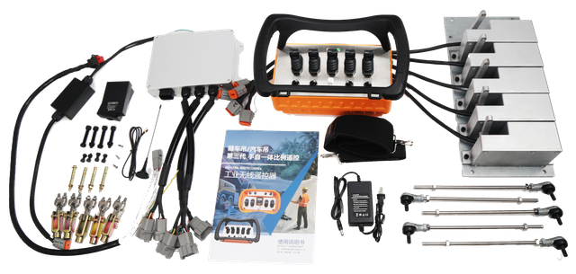 BT500 Custom Wireless Remote Control for Truck-Mounted Cranes: Features Proportional Joysticks and Analog Control, Supporting Both Manual and Automatic Modes