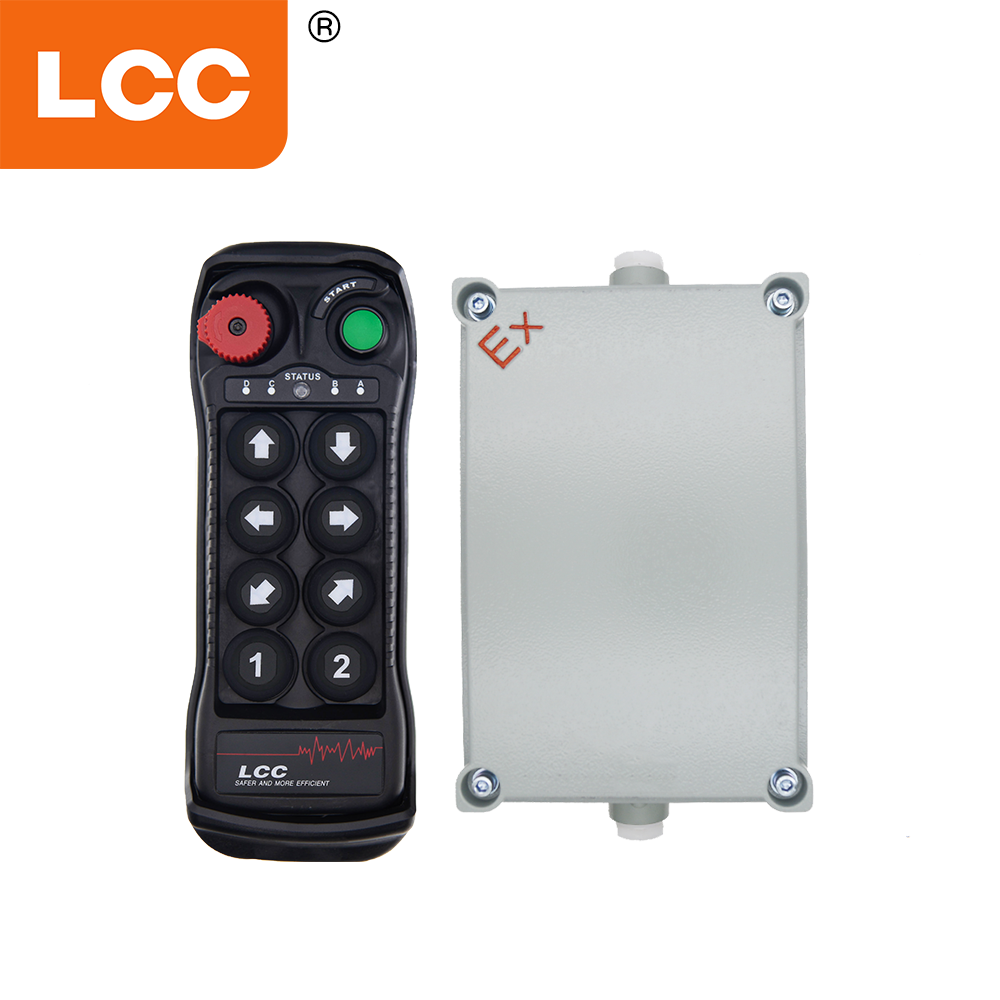 LCC BQ800 8-button Single Speed Anti-explosion Explosion Proof Wireless Remote Control for Hoist Crane Hazadous Areas
