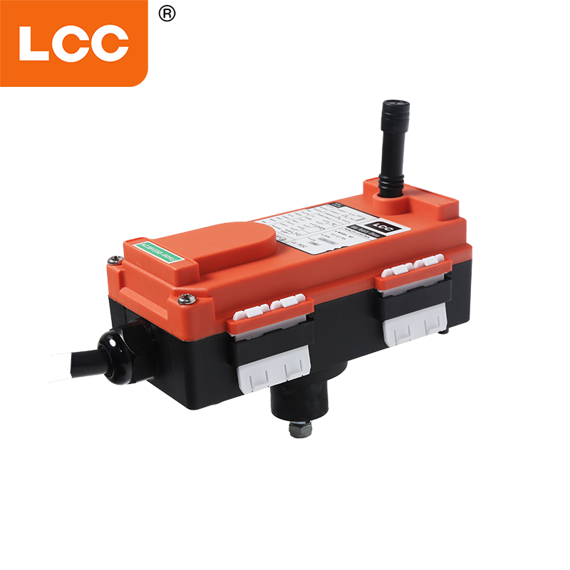Industrial electric hoist remote control receiver installation