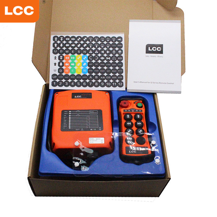 Q600 6 Buttons Industrial Radio Remote Control for Crane Winch Hoist